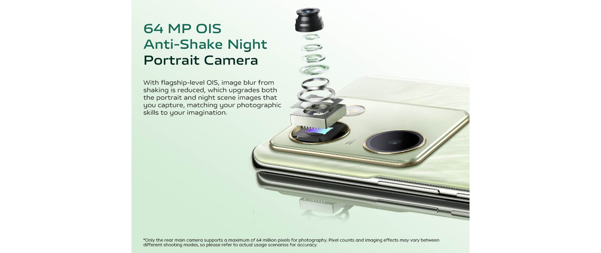 64 MP OIS Anti-Shake Night Portrait Camera