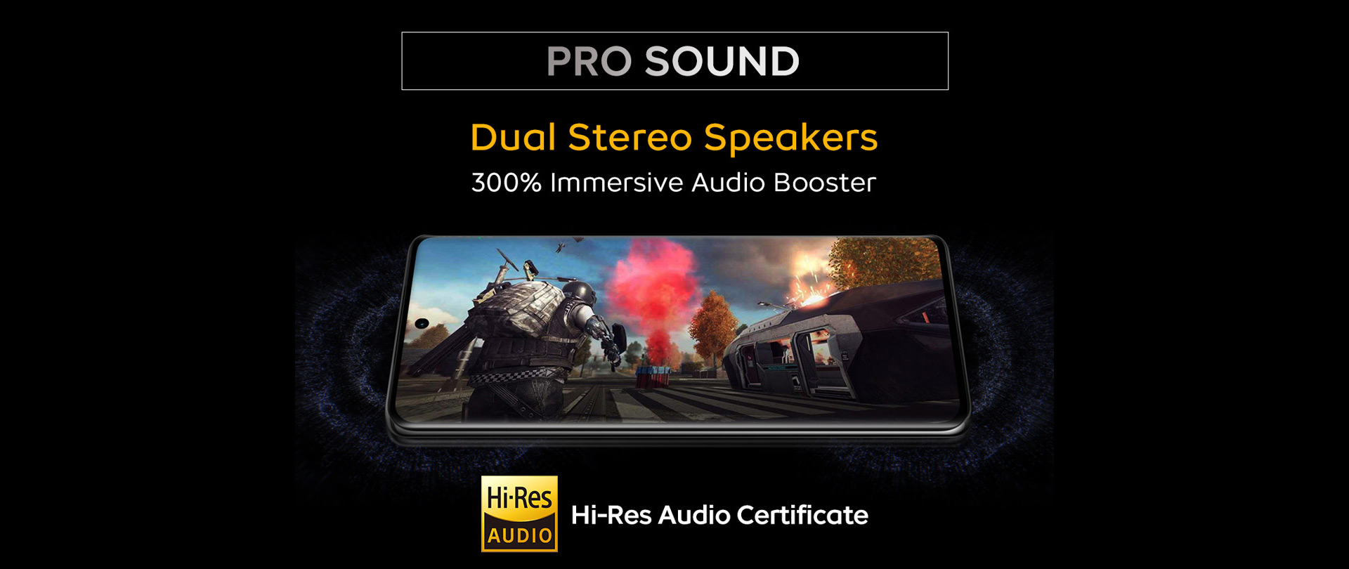 PRO SOUND Dual Stereo Speakers 300% Immersive Audio Booster