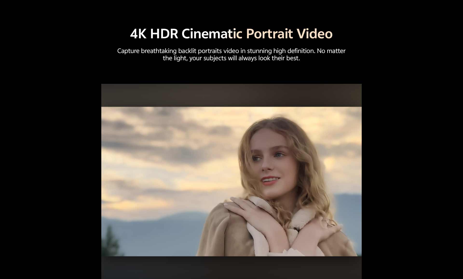 4K HDR Cinematic Portrait Video