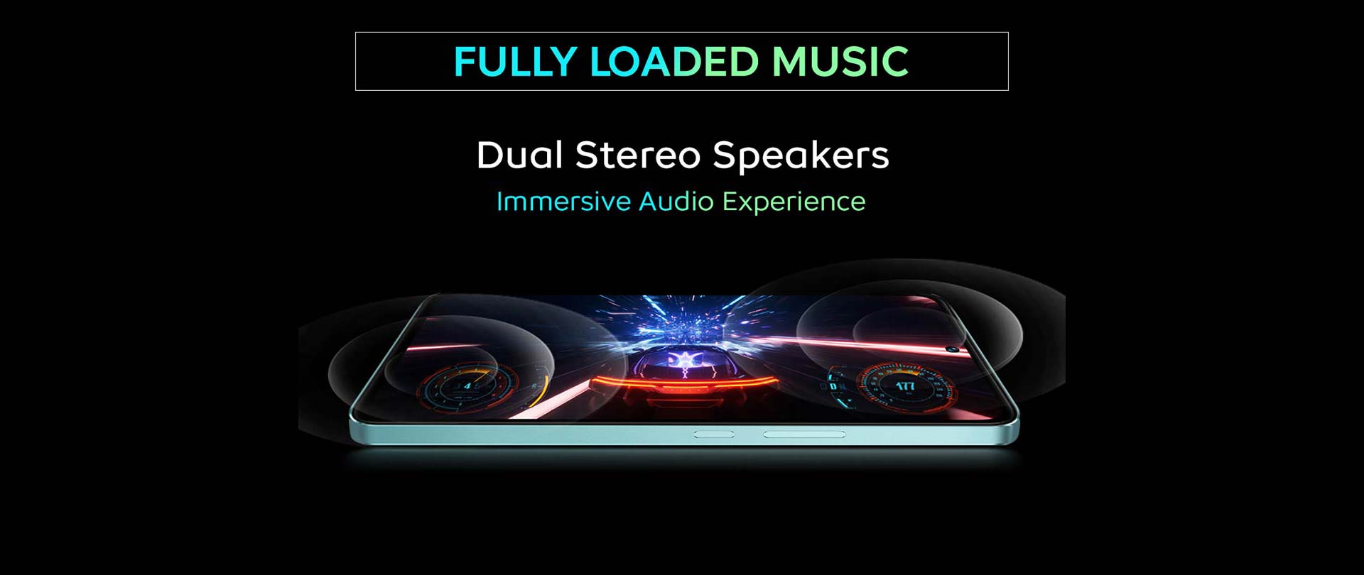 Dual Stereo Speakers Immersive Audio Experience