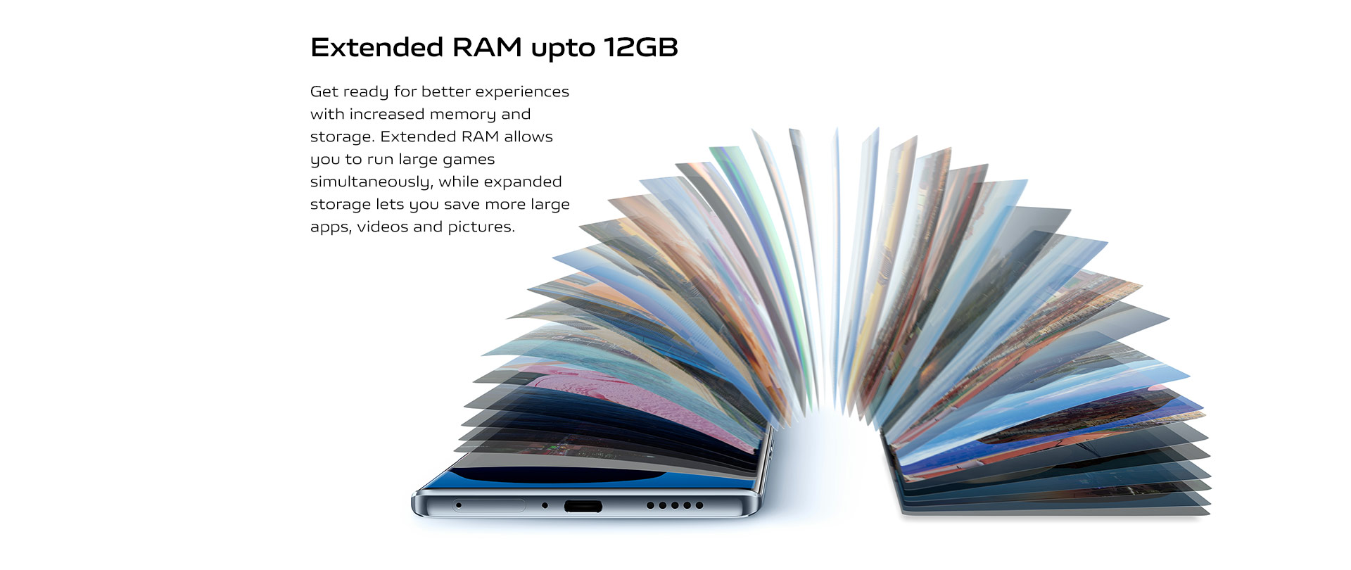 Extended RAM upto 12GB