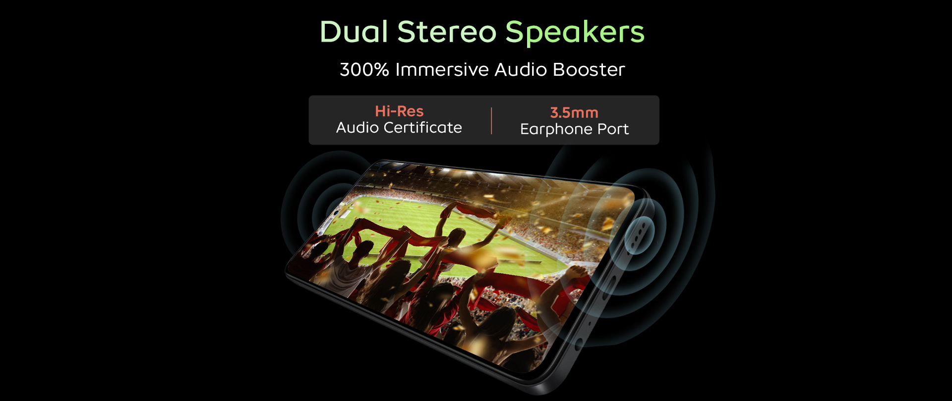 Dual Stereo Speakers