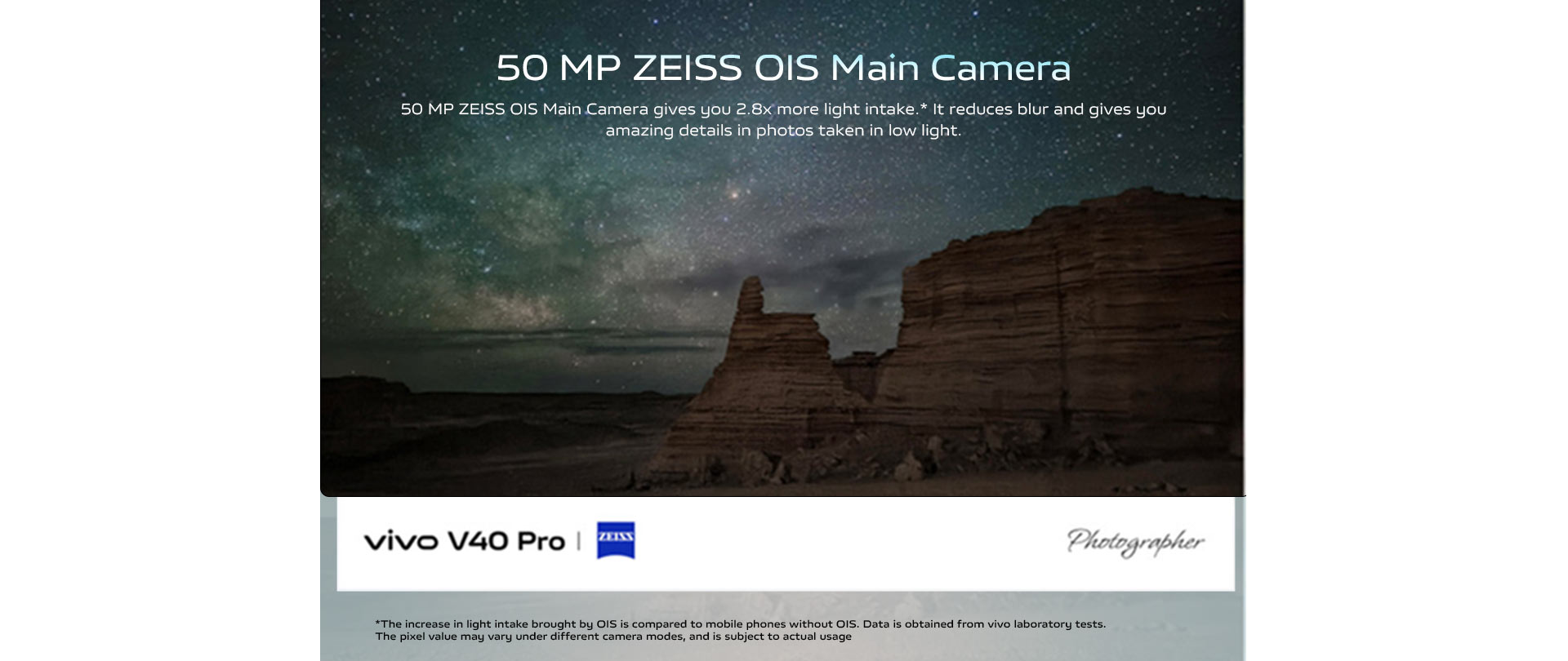 50 MP ZEISS OIS Main Camera