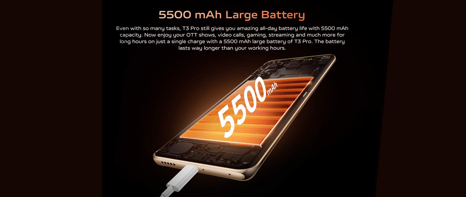 5500 mAh Large Battery
