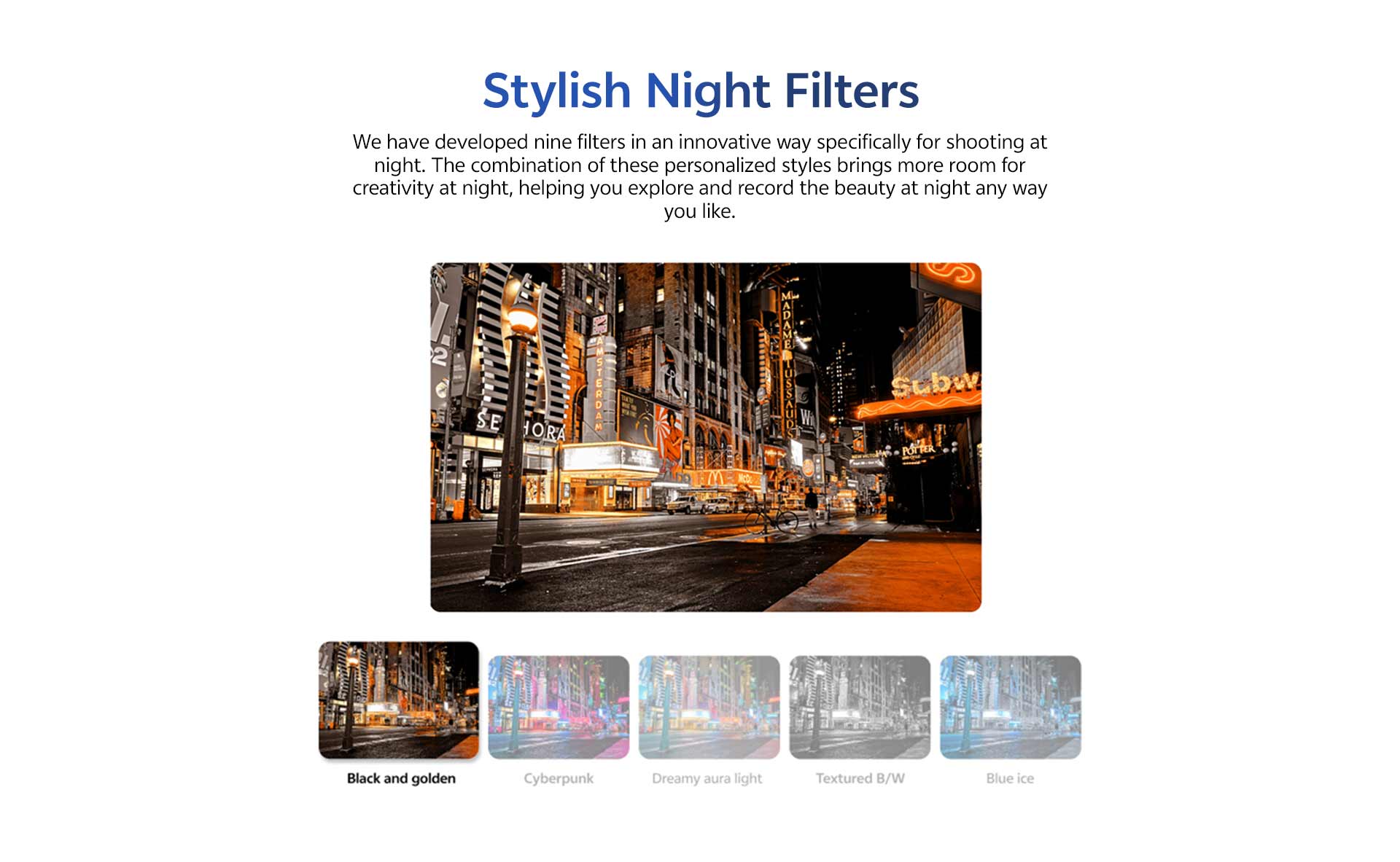 Stylish Night Filters
