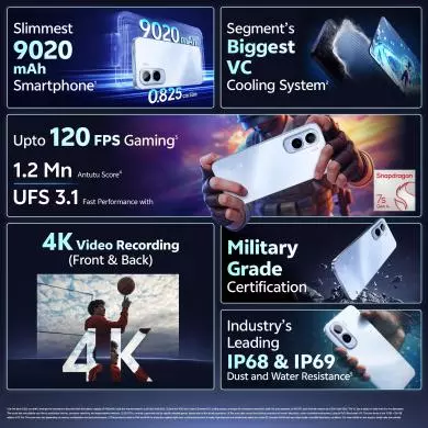 vivo T5 Pro 5G Smartphone, 8GB RAM, 256GB Storage, 9020mAh Battery smartphone thumbnail 11
