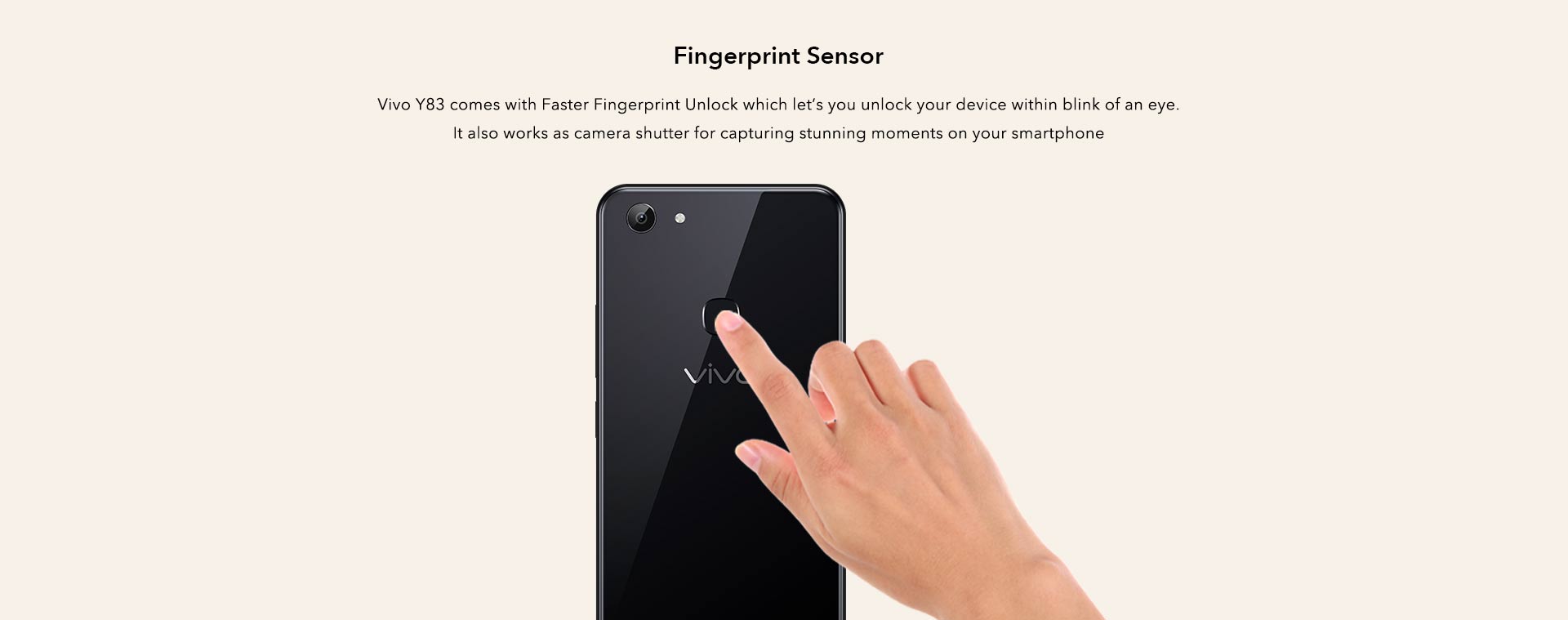 Vivo Y83 with FingerPrint Sensor
