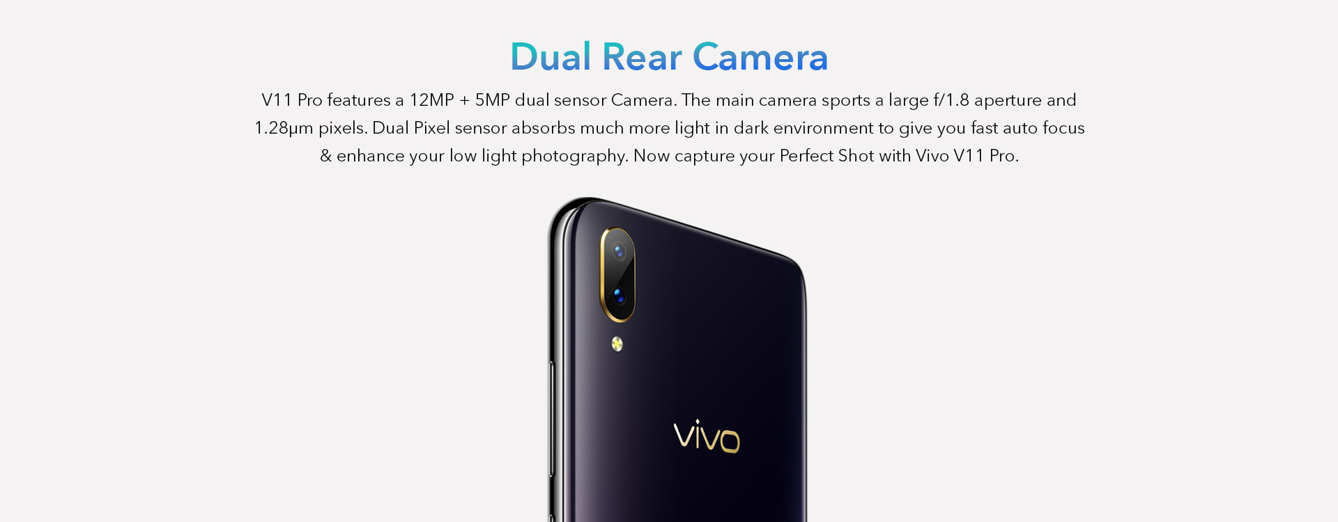 Vivo 11 Pro Duel Rear Camera Phone